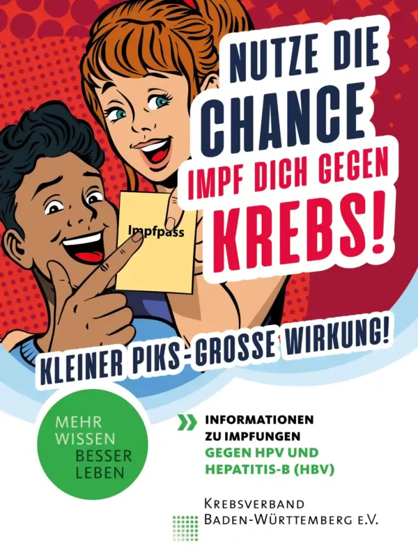 Impf dich gegen Krebs! Informationen zu HPV- und Hepatitis B-Impfungen
