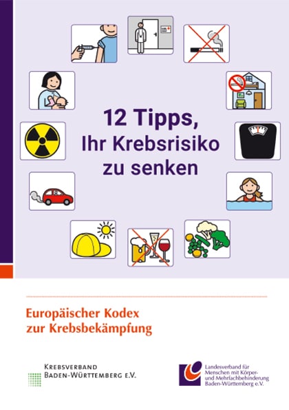 12 Tipps, Ihr Krebsrisiko zu senken (in leichter Sprache)