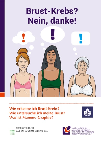 Brust-Krebs? Nein, danke! (in leichter Sprache)